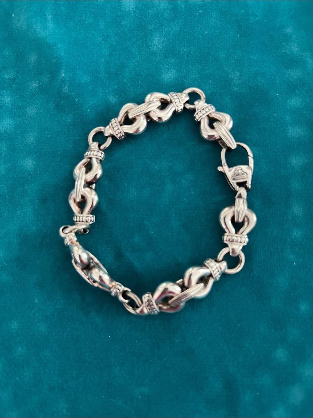 LAGOS Silver Heart Link Bracelet
